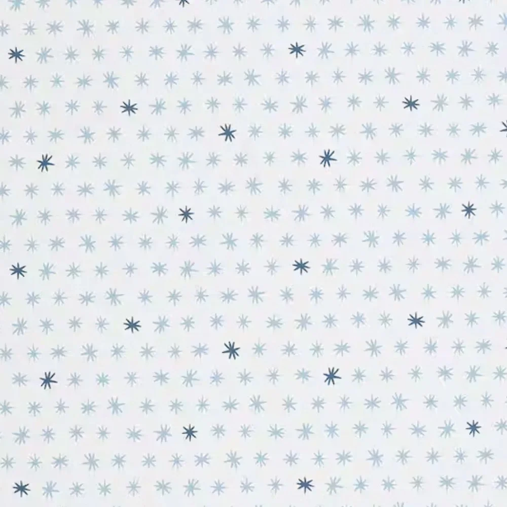 New! Custom Made Ditsy Stars Blue Wallpaper Roll, Covers 52-60 sq. ft.